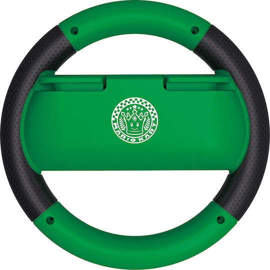 Hori Mario Kart 8 Deluxe Wheel Luigi Version Switch Hand Grip for Switch in Green color