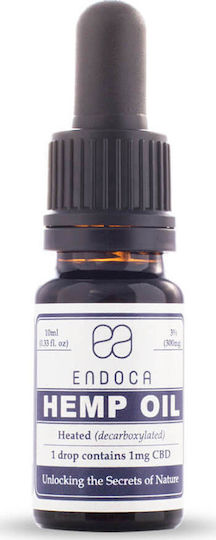 Endoca Hemp Oil Drops 300mg with 3% CBD 10gr
