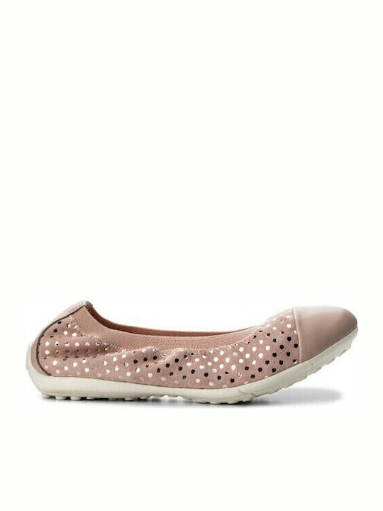Παιδικές Μπαλαρίνες Anatomisch Einfach Leder Rosa Piuma