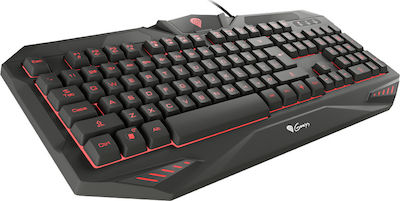 Genesis RX39 Gaming-Tastatur Volle Größe mit beleuchteten Tasten Schwarz