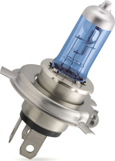 Philips Lamps Car CrystalVision H4 Halogen 4300K Natural White 12V 60W 2pcs