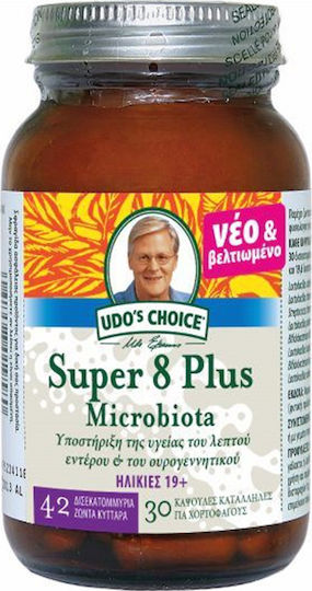 Flora Super 8 Plus Microbiota Συμπλήρωμα με Προβιοτικά 30 φυτικές κάψουλες
