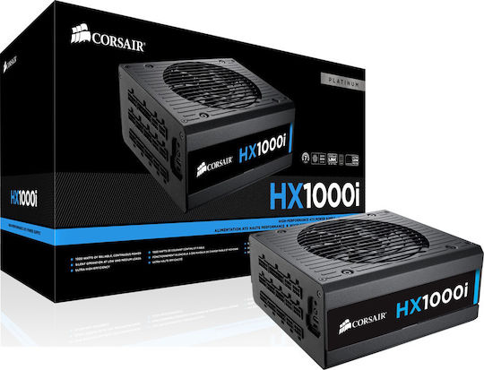 Corsair HXi Series HX1000i 1000W Черен Компютърно захранване Пълен модул 80 Plus Platinum