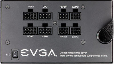 EVGA 650 GQ Ver.2.0 650W Μαύρο Τροφοδοτικό Υπολογιστή Semi Modular 80 Plus Gold