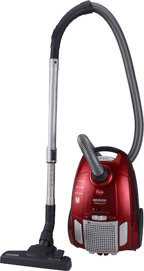Hoover Telios Plus TE70_TE75011 Ηλεκτρική Σκούπα 700W με Σακούλα 3.5lt Κόκκινη