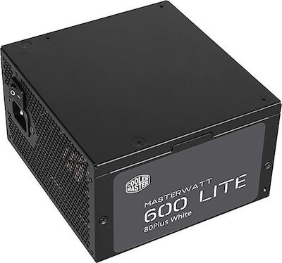 CoolerMaster MasterWatt Lite 600W Power Supply Full Wired 80 Plus Standard
