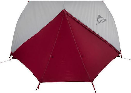MSR Elixir 2 Backpacking Tent Camping Tent Igloo Mountaineering Red with Double Cloth 4 Seasons for 2 People Waterproof 3000mm 279x213x100cm