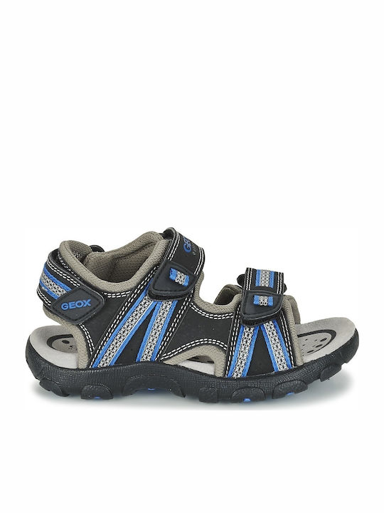 Geox Kinder Sandalen Strada Anatomisch Blau