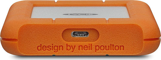 Lacie Rugged USB-C USB 3.1 / USB-C External HDD 2TB 3.5" Orange