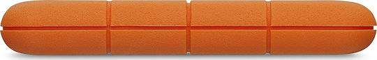 Lacie Rugged USB-C USB 3.1 / USB-C External HDD 2TB 3.5" Orange
