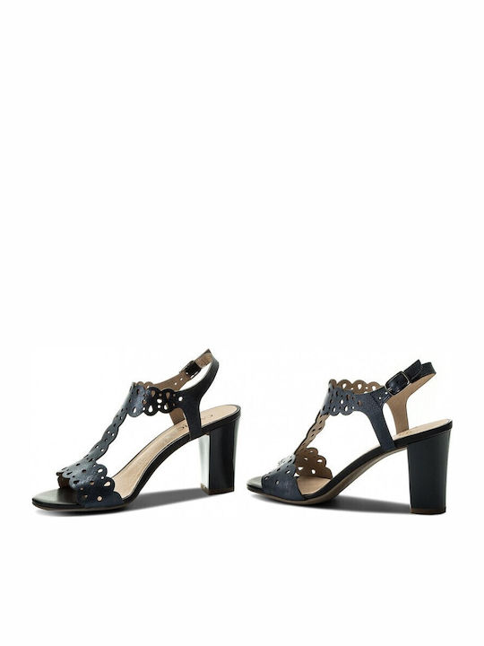 Leather Sandals Anatomic Navy Blue