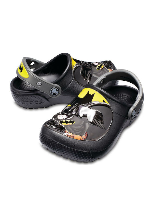 Kinder Strand Clogs mit anatomischer Passform FL Batman Clog Schwarz