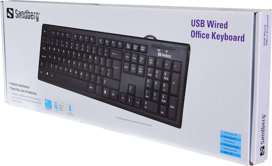Sandberg 631-10 Doar tastatura Engleză US