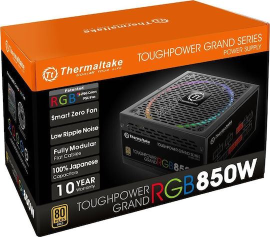 Thermaltake Toughpower Grand RGB 850W Τροφοδοτικό Υπολογιστή Full Modular 80 Plus Gold