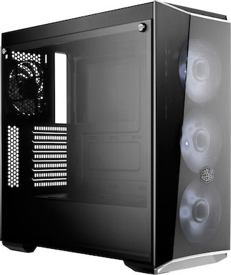 CoolerMaster Masterbox Lite 5 RGB Gaming Midi Tower Κουτί Υπολογιστή με Πλαϊνό Παράθυρο Μαύρο