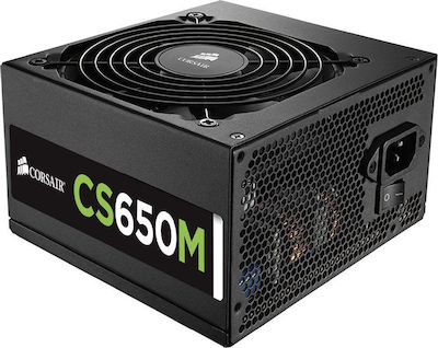 Corsair CS Series CS650M 650W Захранващ блок за компютър Полумодулни 80 Plus Gold