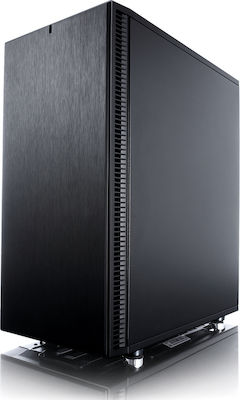 Fractal Design Define C Tempered Glass Midi Tower Κουτί Υπολογιστή με Πλαϊνό Παράθυρο Μαύρο