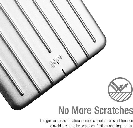 Silicon Power Armor A75 USB 3.1 / USB-C External 2.5" HDD 2TB Silver