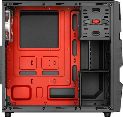 Sharkoon VG5-W Gaming Midi-Turm Computergehäuse Rot