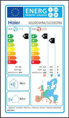 Haier AS12DCAHRA / 1U12JECFRA Aparat de aer condiționat Inverter 12000 BTU A+++/A++ cu WiFi