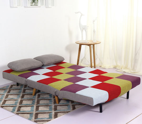 Sara Two-Seater Couch Bed Multicolour 120x89x88 cm