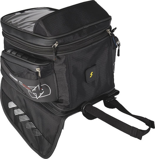 Oxford M40R Tank Bag - Black Motorcycle Tank Bag Magnetic 40lt