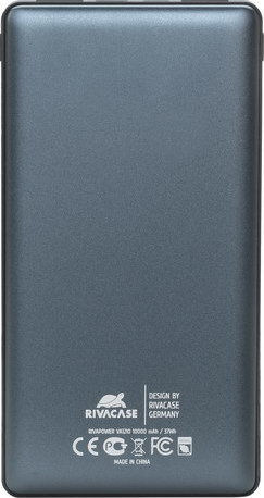 Rivacase Rivapower VA1210 10000mAh με 2 Θύρες USB-A Γκρι