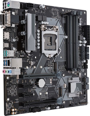Asus Prime H370M-Plus Motherboard Micro ATX με Intel 1151 rev 2 Socket