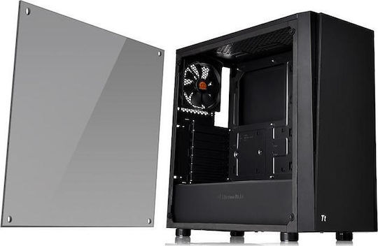 Thermaltake Versa J21 Tempered Glass Edition Gaming Midi Tower Κουτί Υπολογιστή με Πλαϊνό Παράθυρο Μαύρο