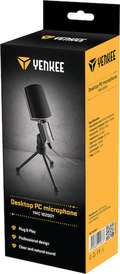 Yenkee YMC 1020GY Комплект Микрофон 3.5mm Настолен в Gray Цвят