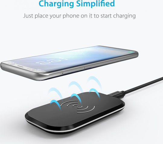 Choetech Încărcător Wireless (Qi Pad) 10W Negruς (3 Coils Qi Wireless Charging Pad)