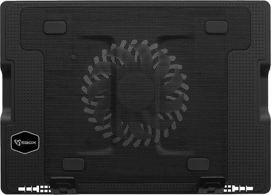 Sbox CP-12 Cooling Pad for Laptop up to 17.3" with 1 Fan and Lighting