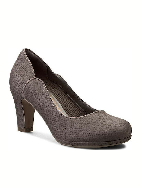 Clarks Chorus Nights Taupe Snake Pumps Animal Print 26112563