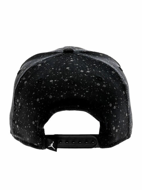 Air  Speckle Print Jockey με Ίσιο Γείσο Μαύρο