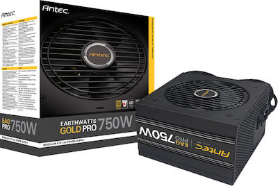 Antec Earthwatts Gold Pro 750W Τροφοδοτικό Υπολογιστή Semi Modular 80 Plus Gold