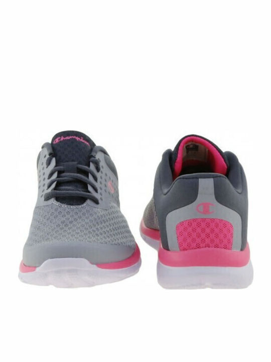 Low Cut Alpha G Kids Sports Shoes Running with Laces Gray