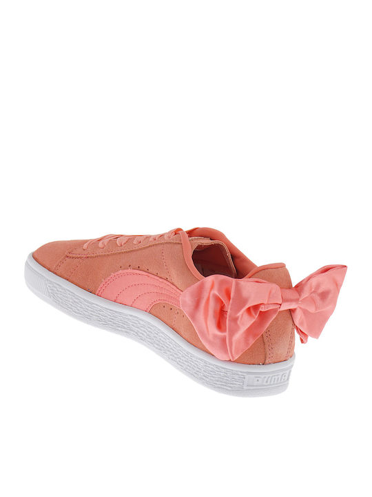 SUEDE BOW Детски маратонки Low Оранжев