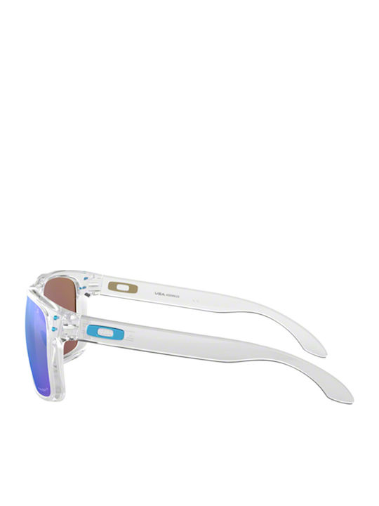 Oakley Holbrook XL Men's Sunglasses with Transparent Plastic Frame and Light Blue Polarized Mirror Lens OO9417-07