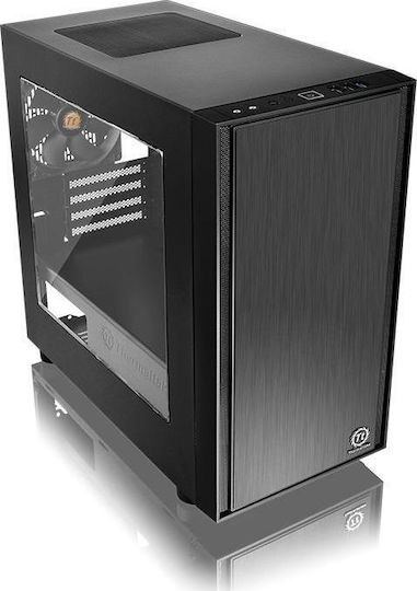 Thermaltake Versa H17 Window Gaming Micro Tower Κουτί Υπολογιστή Μαύρο
