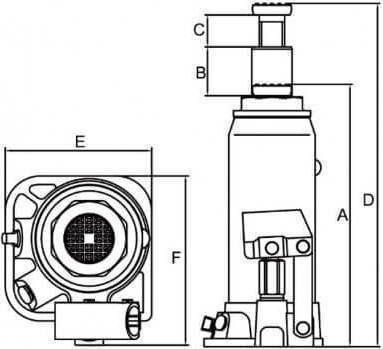 Torin Hydraulic Car Jack with Lifting Height up to 45.7cm and Lifting Weight up to 8 Tons