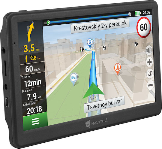 Navitel 7" Display GPS Device with USB and Card Slot