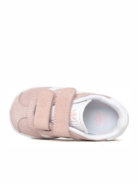 Gazelle Originals Kinder Sneaker mit Bügel- und Schleifenverschluss Icey Pink / Cloud White