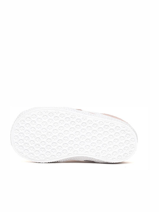 Gazelle Originals Kinder Sneaker mit Bügel- und Schleifenverschluss Icey Pink / Cloud White