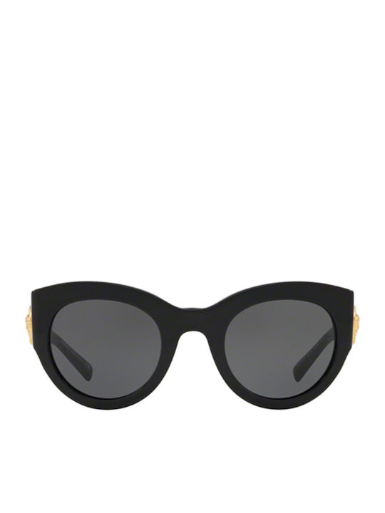 Versace Γυναικεία Γυαλιά Ηλίου με Μαύρο Κοκκάλινο Σκελετό και Μαύρο Φακό VE4353 GB1/87