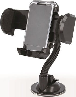 Setty Universal Holder Flex Car Mobile Mount with Adjustable Hooks Black