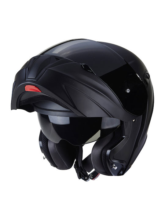 Scorpion EXO-920 Solid Black Matt Motorradhelm Aufklappbar ECE 22.05 EXO9210010