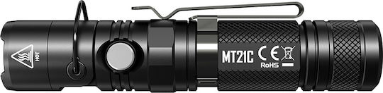 NiteCore Taschenlampe LED IPX8 mit maximaler Helligkeit 1000lm Mt21c 2 x CR123 , 2 x RCR123 Schwarz