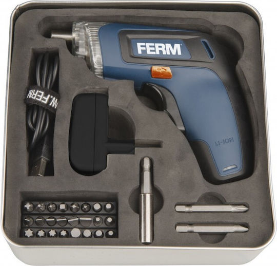 Ferm CDM1132 Battery Screwdriver 3.6V 1x1.3Ah