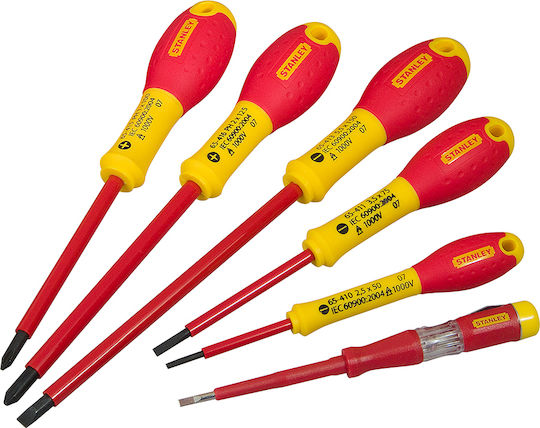 Stanley Σετ 6 Κατσαβίδια Ηλεκτρολόγου VDE 1000V Fatmax