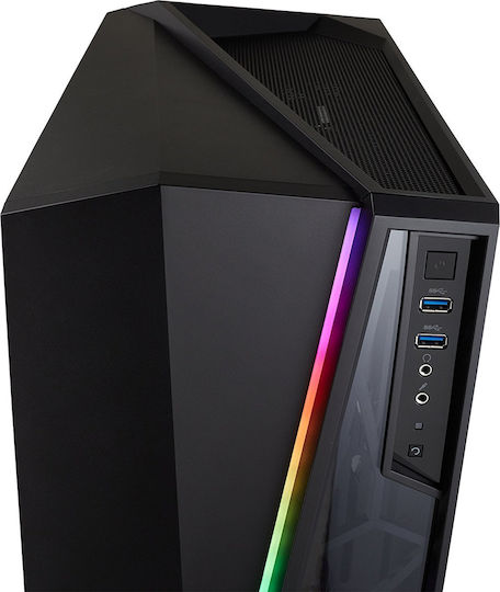 Corsair Carbide Series Spec-Omega Gaming Midi Tower Κουτί Υπολογιστή με Πλαϊνό Παράθυρο και RGB Φωτισμό Μαύρο